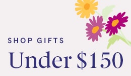 Bright floral graphic for gifts under $150.