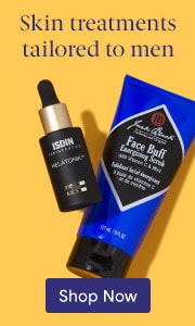 ISDIN and Jack Black products lying next to each other