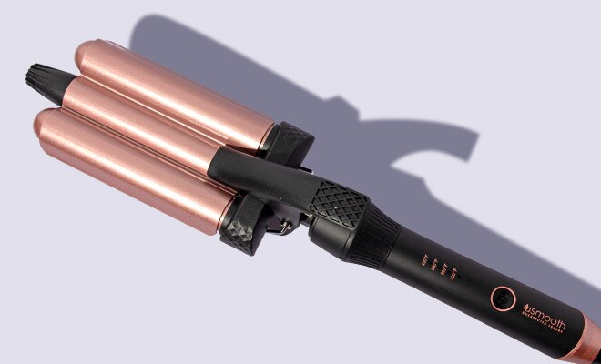 usmooth Triple Waving Iron lying flat